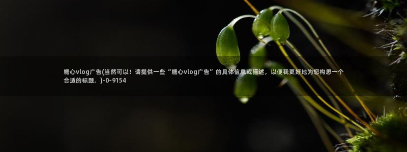 糖心vlog版本:糖心vlog广告(当然